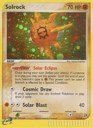 Solrock (13)/100 Holo Rare Reverse Holofoil