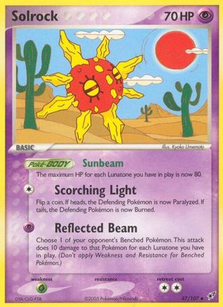 Solrock (47)/107 Uncommon Reverse Holofoil