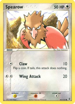 Spearow (81)/112 Common Reverse Holofoil