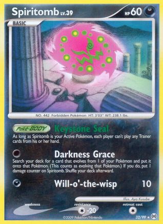 Spiritomb (32)/99 Rare Reverse Holofoil