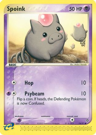 Spoink - 74/97 (74)/97 Common Reverse Holofoil