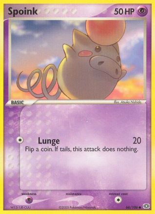 Spoink - 066/106 (66)/106 Common Reverse Holofoil