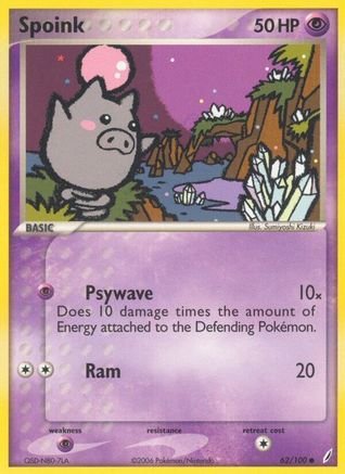 Spoink (62)/100 Common Reverse Holofoil