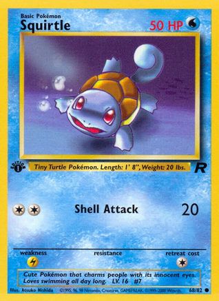 Squirtle (68)/82 Common 1st Edition