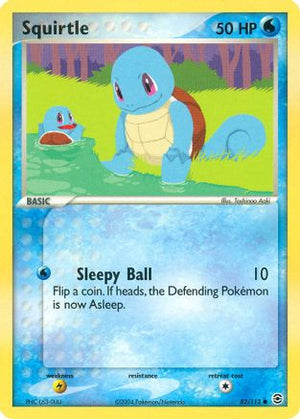 Squirtle - 082/112 (82)/112 Common Reverse Holofoil (Cabinet-NM)