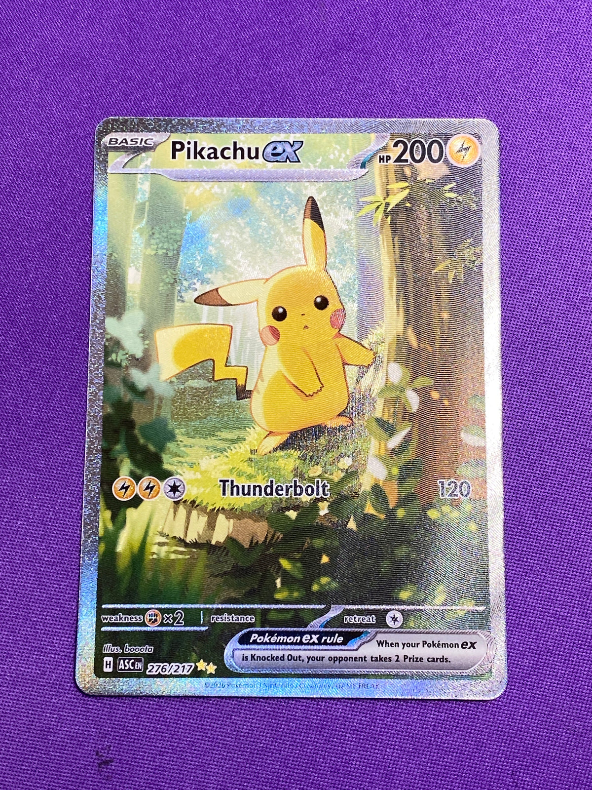Pikachu ex - 276/217 Special Illustration Rare Holofoil (Cabinet-NM)