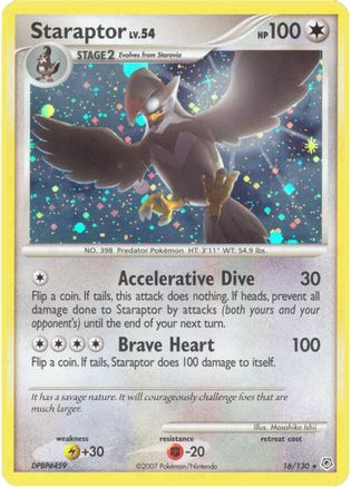 Staraptor (16)/130 Holo Rare Reverse Holofoil