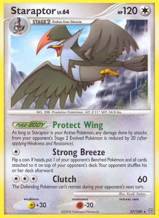 Staraptor (27)/100 Rare Reverse Holofoil