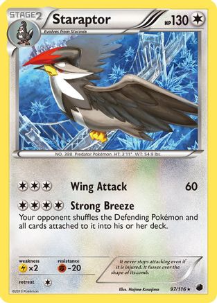 Staraptor (97)/116 Rare Reverse Holofoil