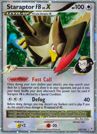 Staraptor FB Lv.X (147)/147 Ultra Rare Holofoil