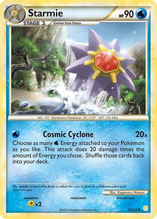 Starmie (53)/123 Uncommon Reverse Holofoil