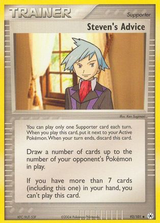 Steven's Advice (92)/101 Uncommon Reverse Holofoil