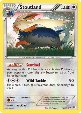 Stoutland (122)/149 Holo Rare Holofoil