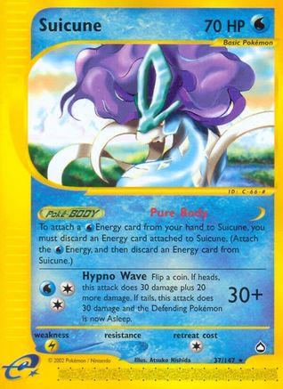 Suicune (37)/147 Rare Reverse Holofoil