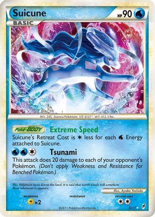 Suicune (Shiny) (SL11)/95 Shiny Holo Rare Holofoil