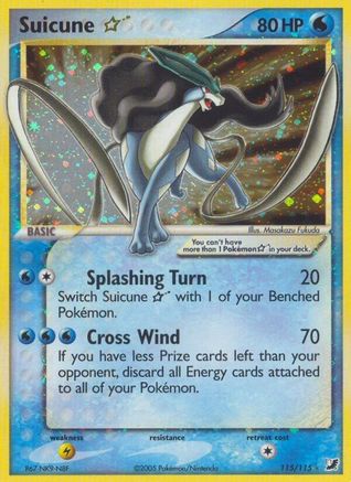 Suicune Star (115)/115 Ultra Rare Holofoil