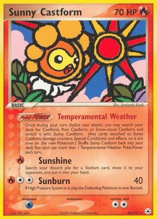 Sunny Castform (26)/101 Rare