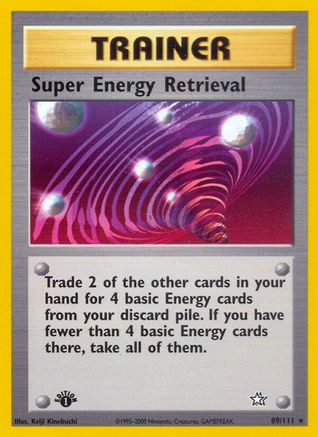 Super Energy Retrieval (89)/111 Rare 1st Edition
