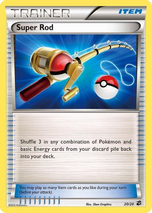 Super Rod (20)/20 Holo Rare Holofoil