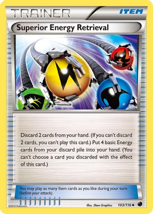 Superior Energy Retrieval (103)/116 Uncommon Reverse Holofoil