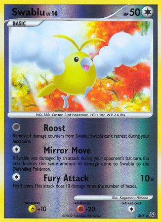 Swablu (Shiny) (SH5)/127 Shiny Holo Rare Reverse Holofoil