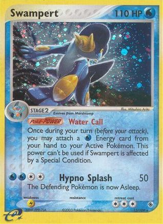 Swampert - 13/109 (13)/109 Holo Rare Reverse Holofoil
