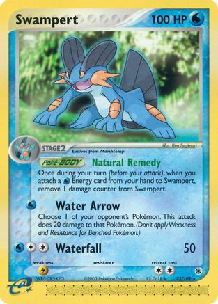 Swampert - 23/109 (23)/109 Rare Reverse Holofoil