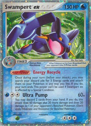 Swampert ex (98)/100 Ultra Rare Holofoil