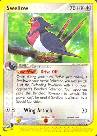 Swellow (46)/109 Uncommon Reverse Holofoil