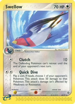 Swellow (45)/97 Uncommon Reverse Holofoil
