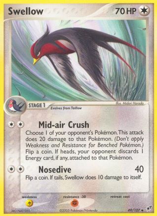 Swellow (49)/107 Uncommon Reverse Holofoil