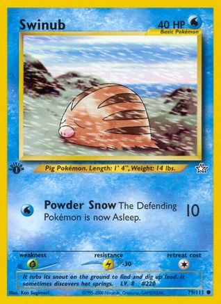 Swinub (79)/111 Common 1st Edition