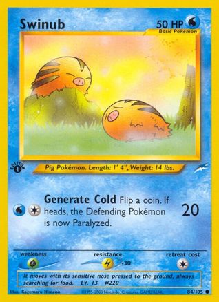 Swinub (84)/105 Common 1st Edition