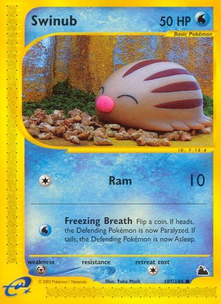Swinub (107) (107)/144 Common Reverse Holofoil