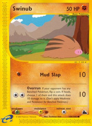 Swinub (108) (108)/144 Common Reverse Holofoil