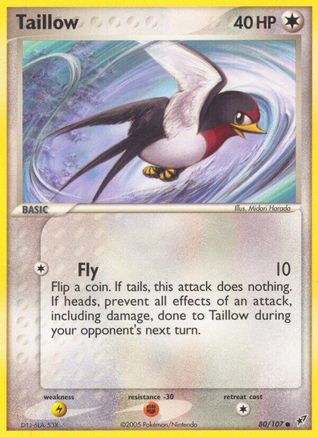 Taillow (80)/107 Common Reverse Holofoil