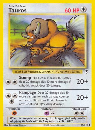 Tauros (65)/110 Uncommon Reverse Holofoil