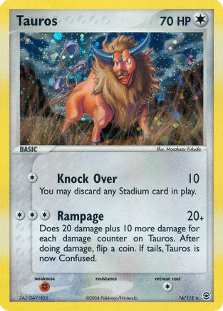 Tauros (16)/112 Holo Rare