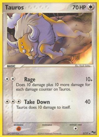Tauros (5)/17 Rare Holofoil