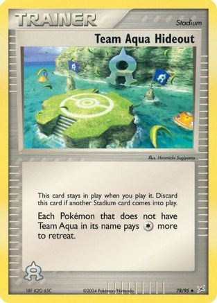 Team Aqua Hideout (78)/95 Uncommon Reverse Holofoil