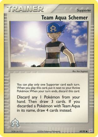 Team Aqua Schemer (69)/95 Common Reverse Holofoil