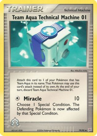 Team Aqua Technical Machine 01 (79)/95 Uncommon Reverse Holofoil