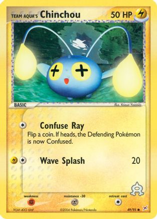 Team Aqua's Chinchou (49)/95 Common Reverse Holofoil