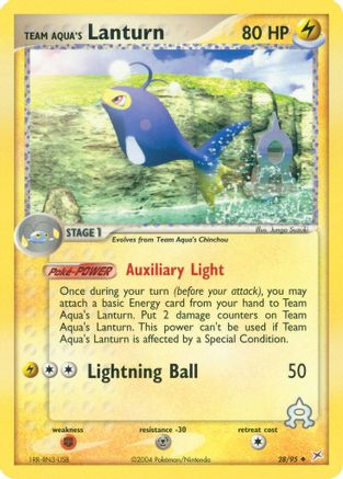 Team Aqua's Lanturn (28)/95 Uncommon Reverse Holofoil