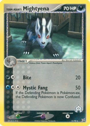 Team Aqua's Mightyena - 15/95 (15)/95 Rare