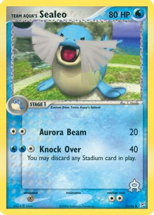 Team Aqua's Sealeo - 31/95 (31)/95 Uncommon
