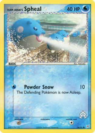 Team Aqua's Spheal - 56/95 (56)/95 Common Reverse Holofoil