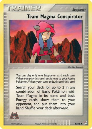 Team Magma Conspirator (82)/95 Uncommon Reverse Holofoil