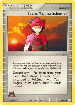 Team Magma Schemer (70)/95 Common Reverse Holofoil