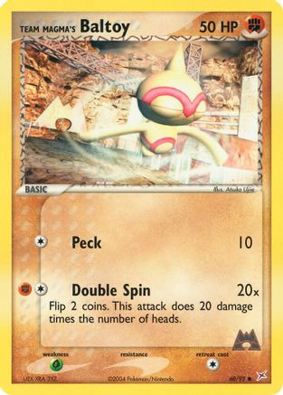 Team Magma's Baltoy - 60/95 (60)/95 Common Reverse Holofoil